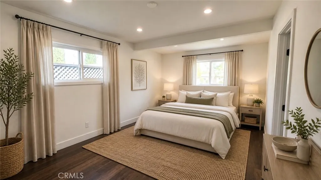 Virtually Staged Primary Bedroom