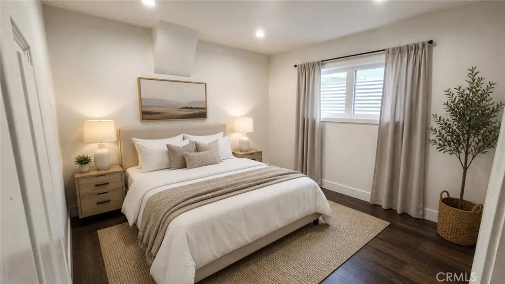 Virtually staged bedroom 2