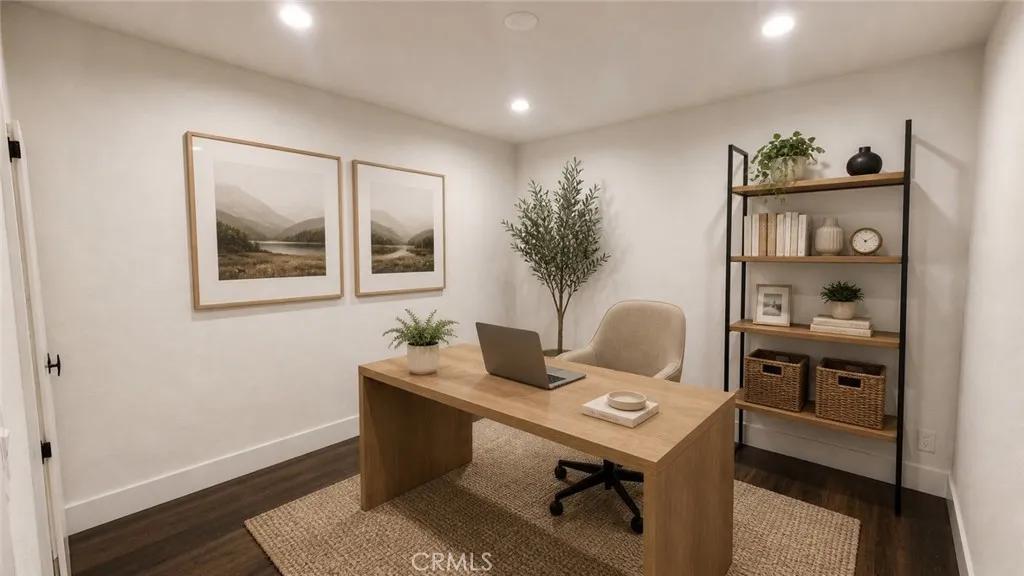 Virtually staged office