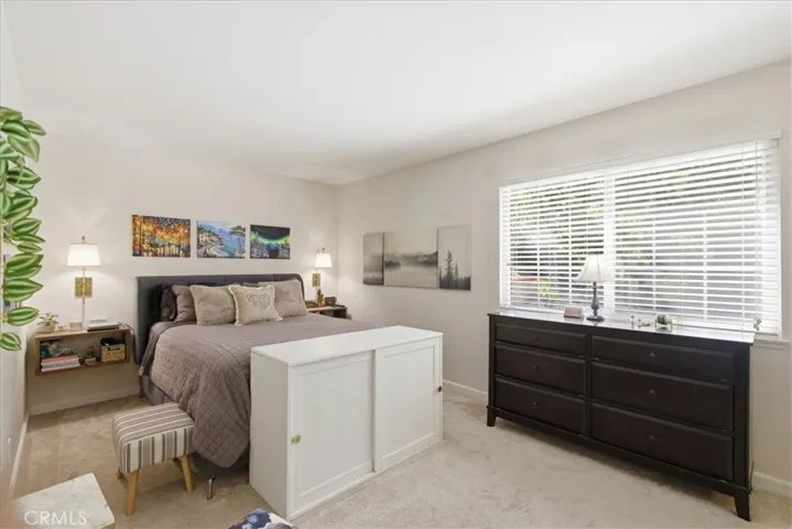 Overlooking pool area bedroom