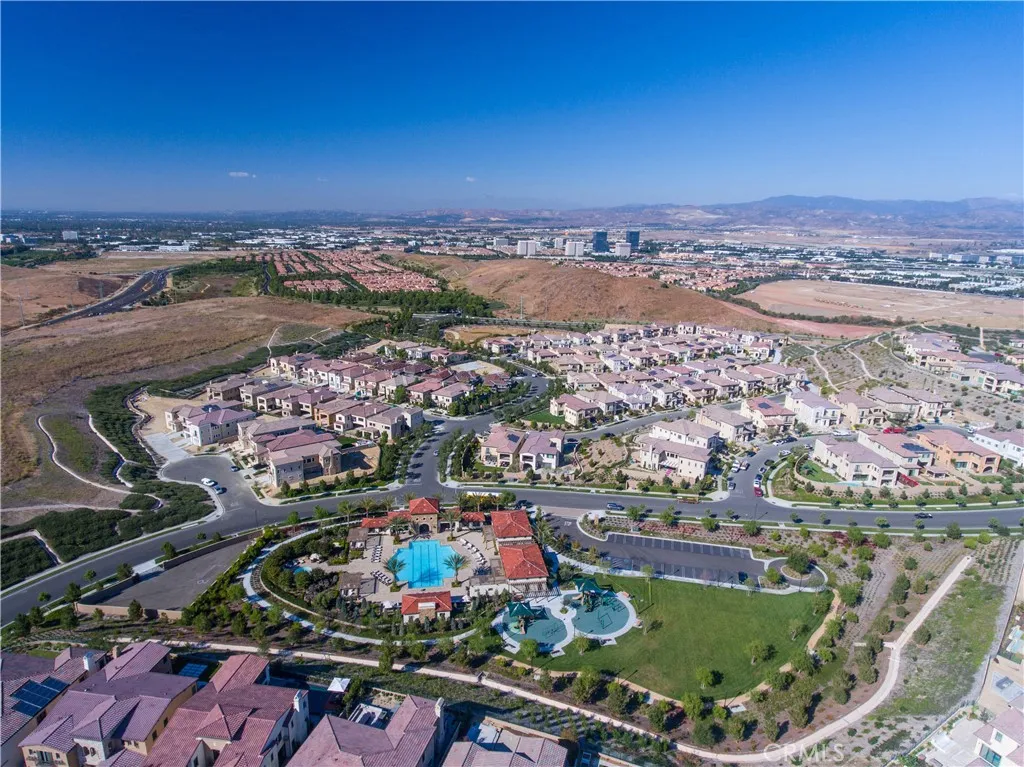 Aerial View of Hidden Canyon and "THE RETREAT" - Park, Pool, Spa, Cabanas, BBQ area, Tot Lot, and Clubhouse