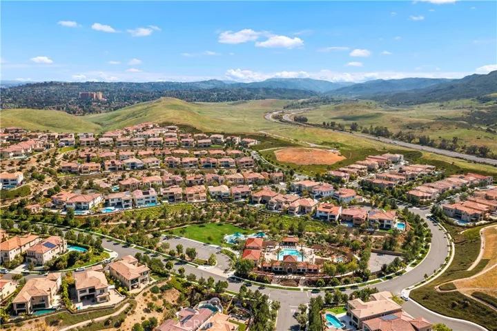 Aerial View of Hidden Canyon and "THE RETREAT" - Park, Pool, Spa, Cabanas, BBQ area, Tot Lot, and Clubhouse