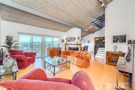 Living room with balcony