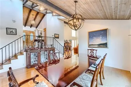 Dining room towards entry foyer
