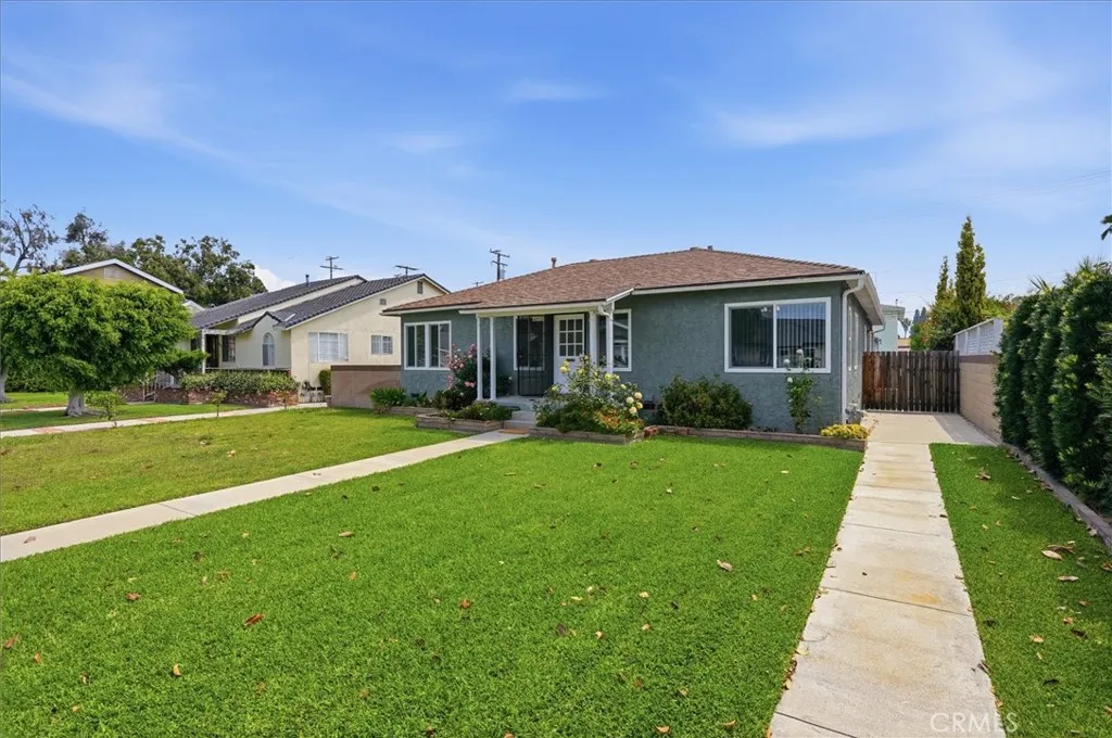 Large front yard