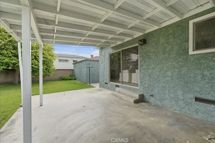 Covered patio