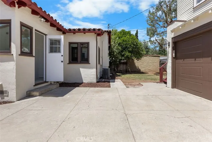 Back driveway area