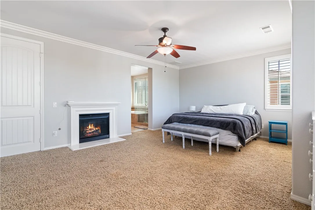 Primary Suite featuring the second of two fireplaces...