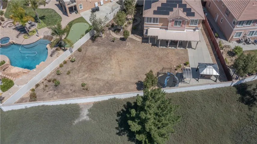 Backyard, aerial shot (Photo digitally enhanced.)