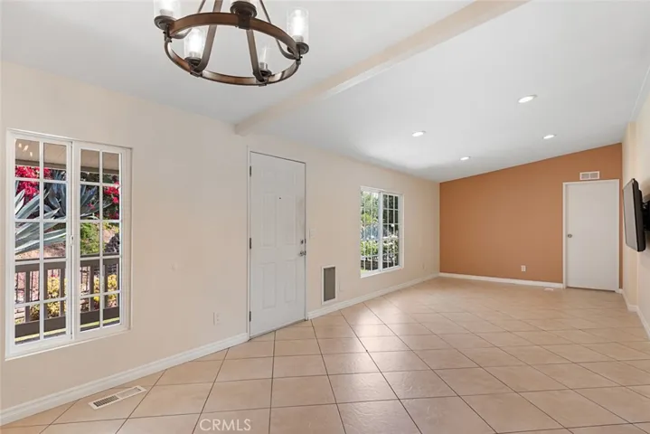 living room and dining room