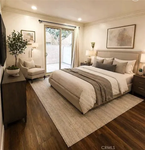 Virtually Staged Primary Bedroom