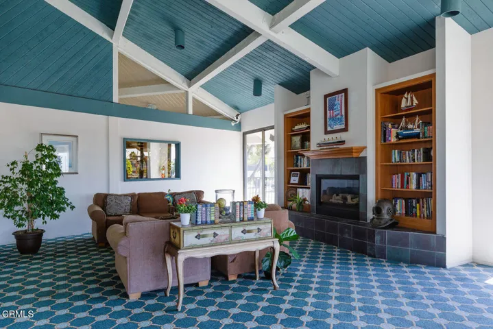 cozy fireplace for cool days