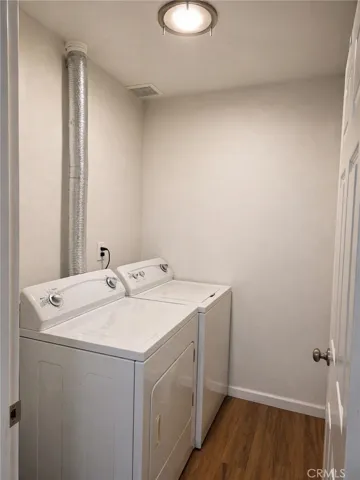 Laundry next to kitchen