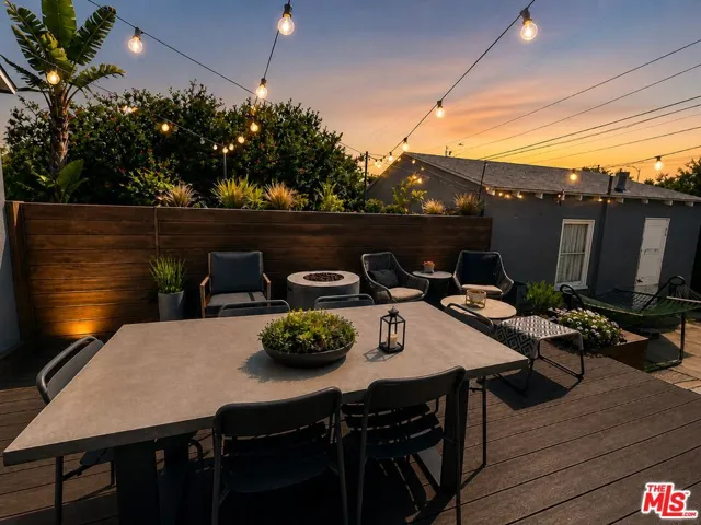 Twilight Backyard