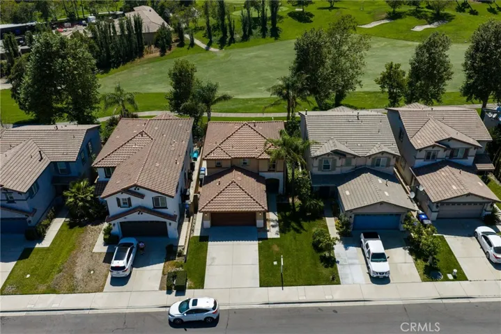 Close up of Residence, Neighbors and Golf Course behind