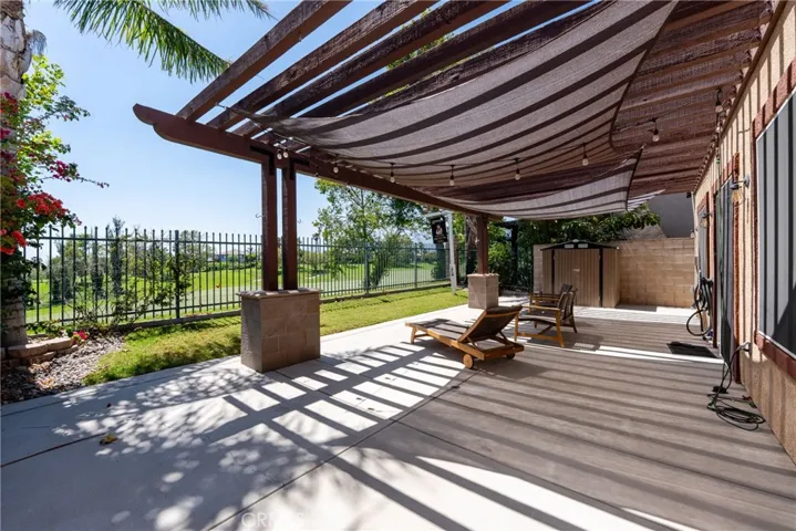 Covered Patio overlooking Golf Course