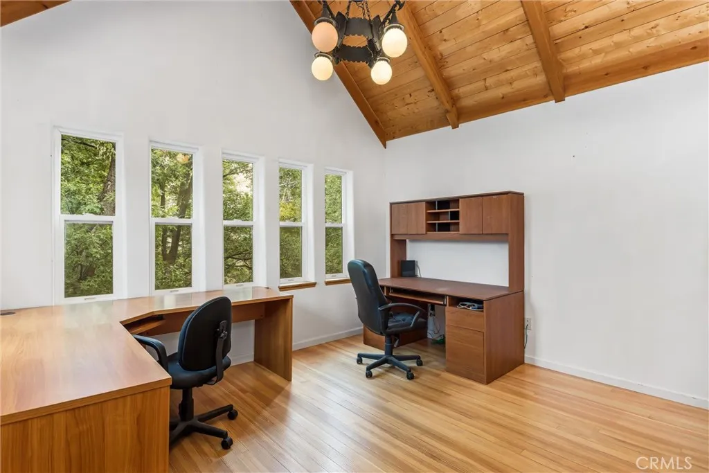 Office/Study with plenty of natural light and solid wood flooring