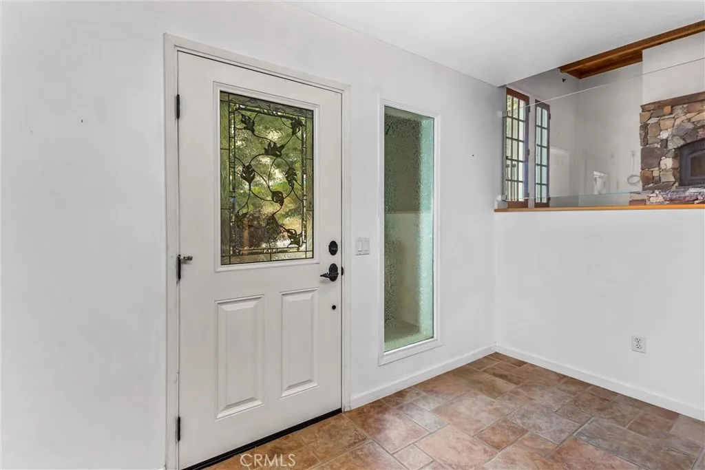 Front door and entryway