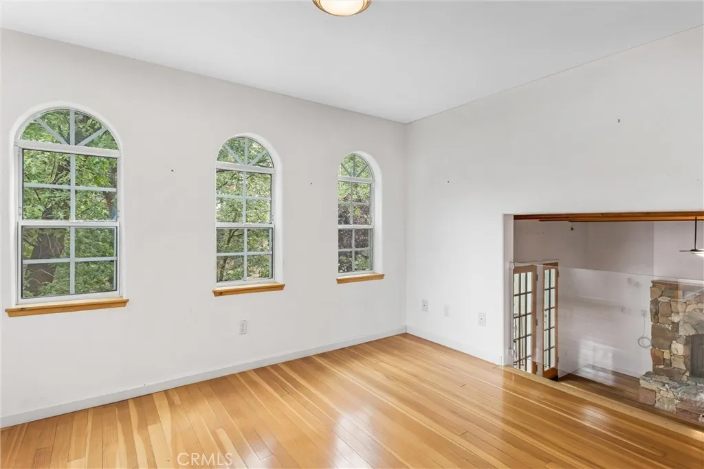 Open area above the entry and upstairs from the dining room and kitchen