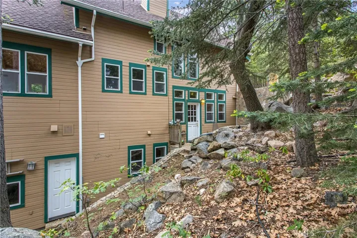 Exterior side of house