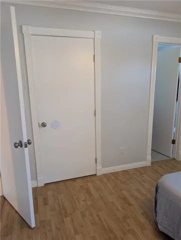 Laundry Closet in primary bedroom