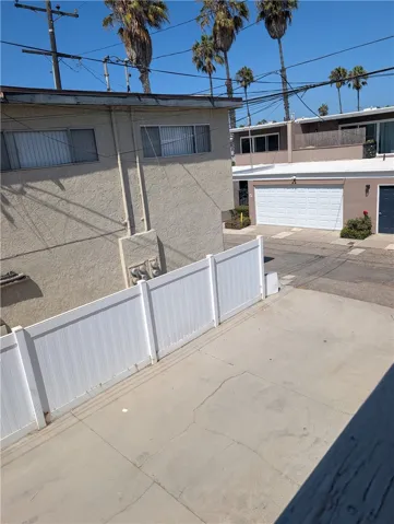 Balcony looking down at driveway