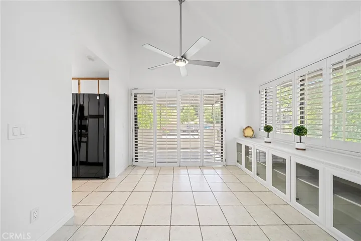 Bright dining area opens to covered patio. Beautiful views of the canyon form you large private balcony.