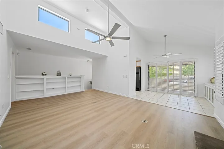 Living room opens to the bright dining area which opens to the covered patio for indoor and outdoor living.