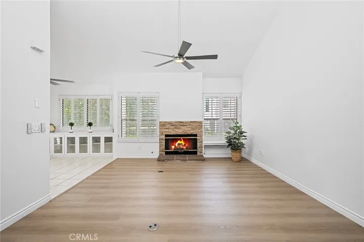 Front end unit with new paint and new luxury vinyl flooring.
