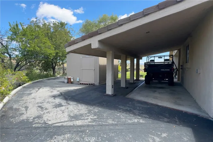 Additional Attached Carport & Shed at Main Residence