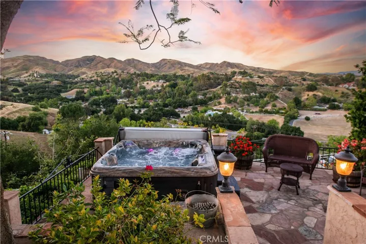 Outdoor Retreat with Above Ground Spa and Panoramic View