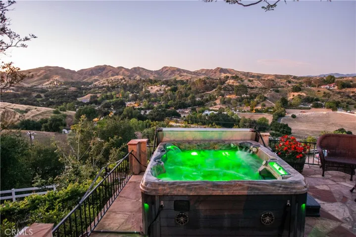 Outdoor Retreat with Above Ground Spa and Panoramic View