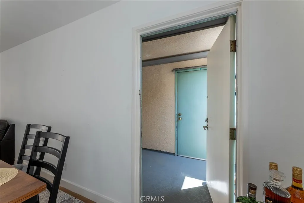 Door to patio area off of dining area
