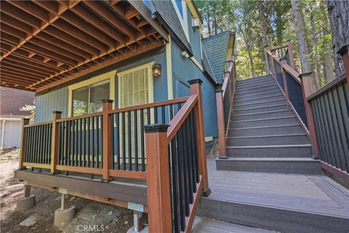 Stairs to front door.