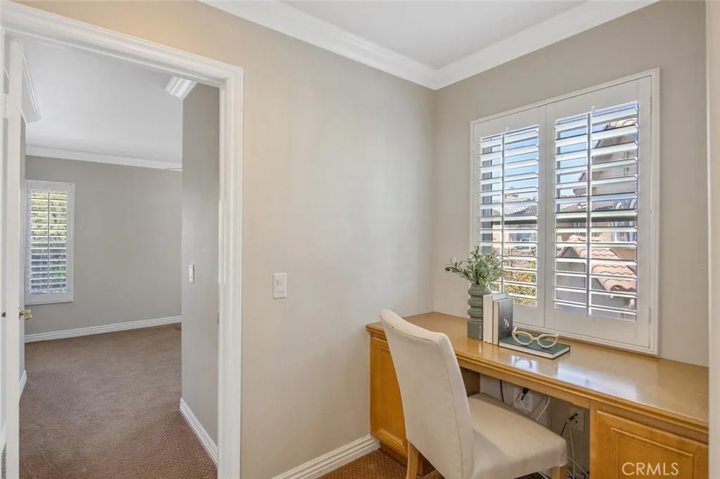 Built In desk in Hallway
