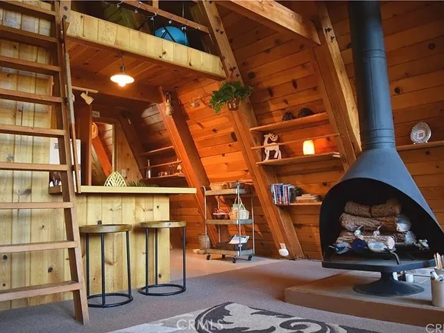 Cozy fireplace