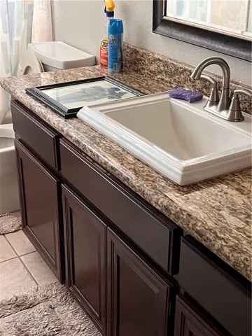 Guest bath Granite counters