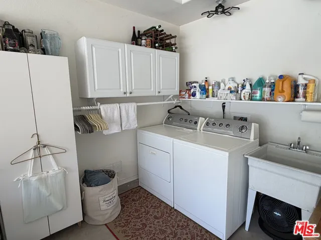 Laundry, hot water tank, furna