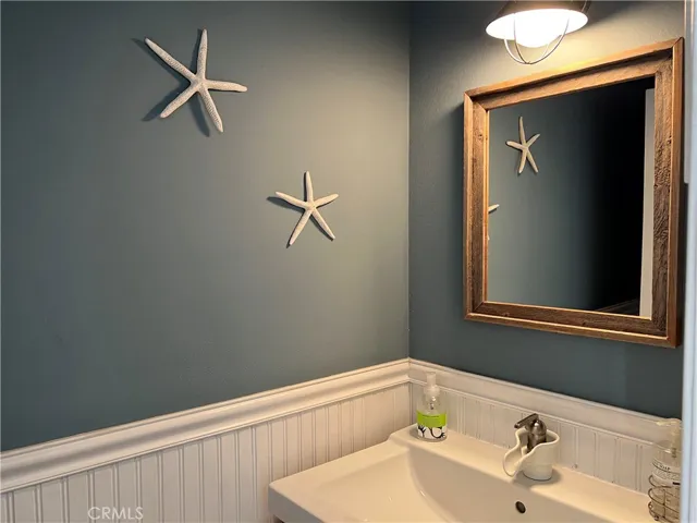 down stairs half bath