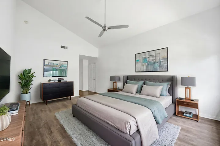 Spacious primary bedroom