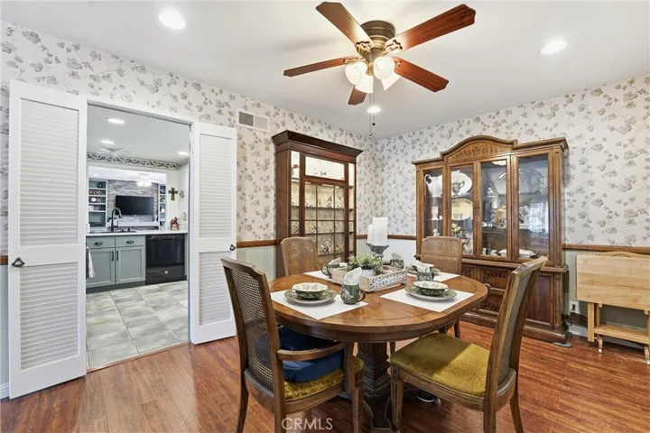 formal dining room off the kitchen