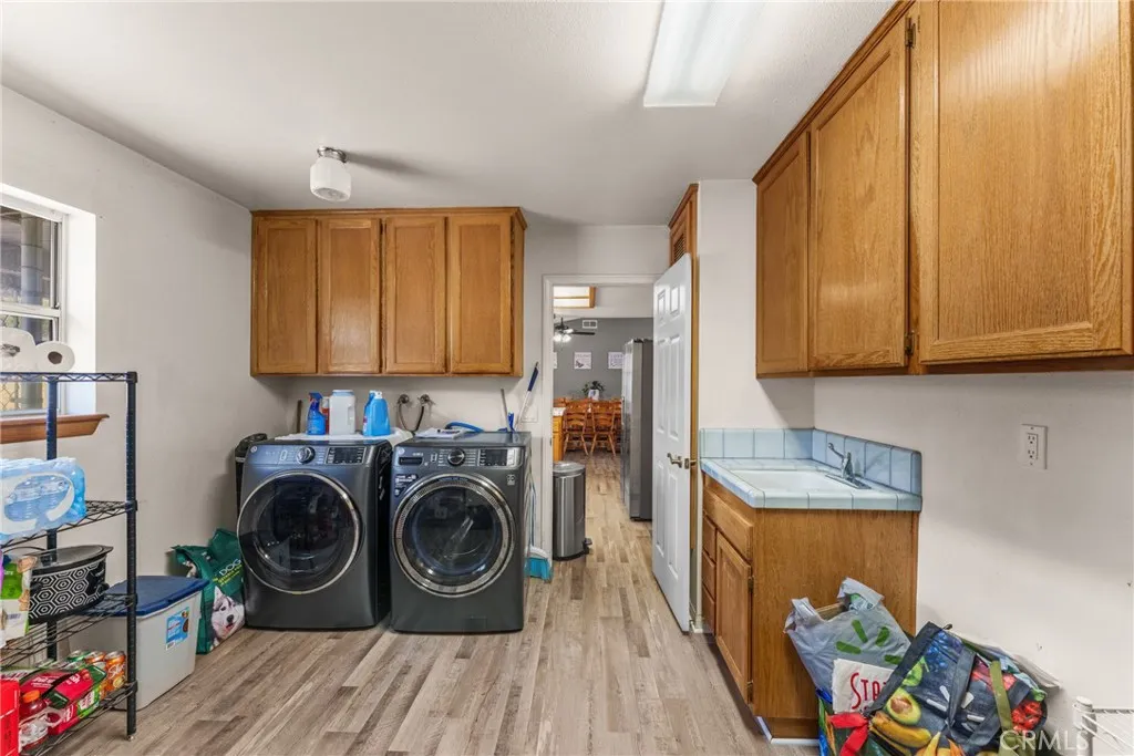 Pantry and Laundry Room off of the Kitchen