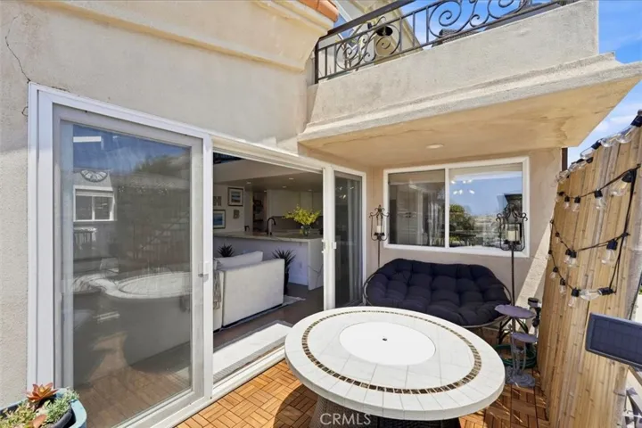 Living space flows to patio #1