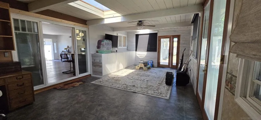 Bonus room with two skylights
