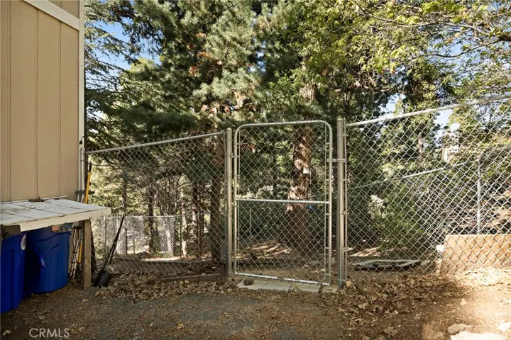 Fenced yard