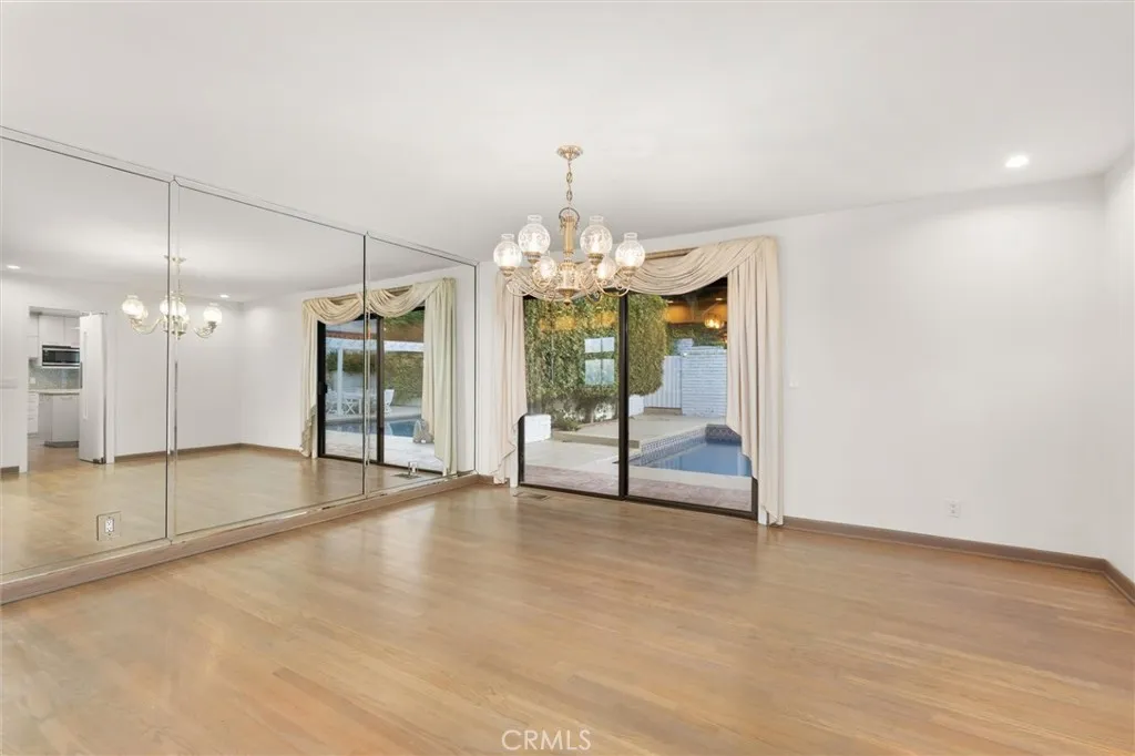 Formal Dining room overlooking the beautiful backyard