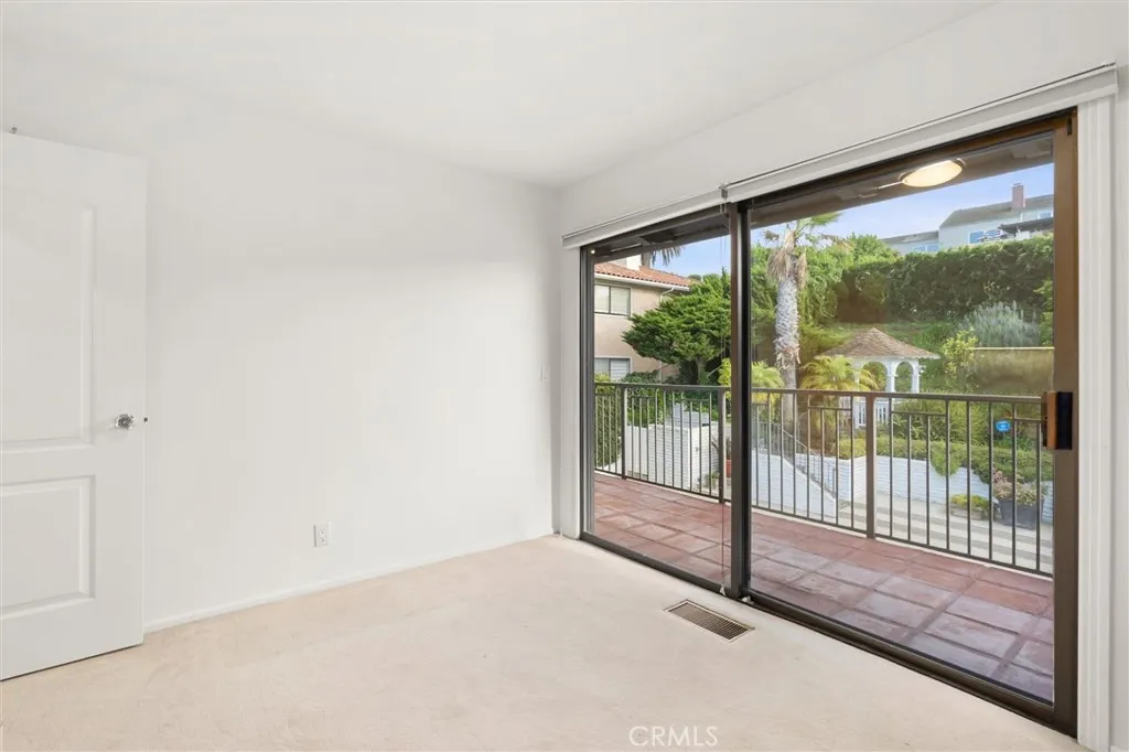 Bedroom 4 balcony overlooking yard