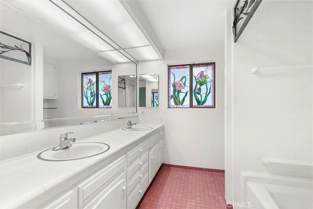Colorful Main floor bath