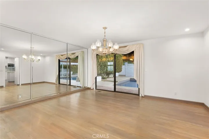 Formal Dining room overlooking the beautiful backyard