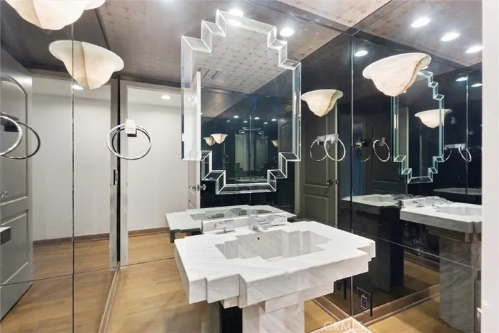 Main level powder room
